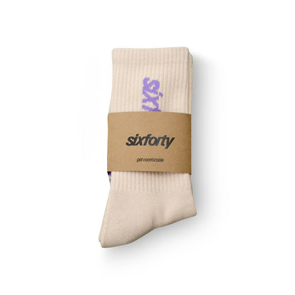 Cozy Sock - Cream/Lavender